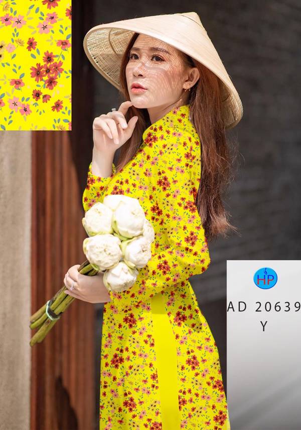 Vải Áo Dài Hoa Nhí Vừa Ra  AD 20639