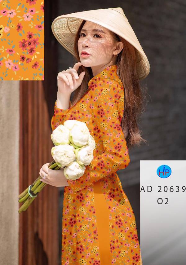 Vải Áo Dài Hoa Nhí Vừa Ra  AD 20639