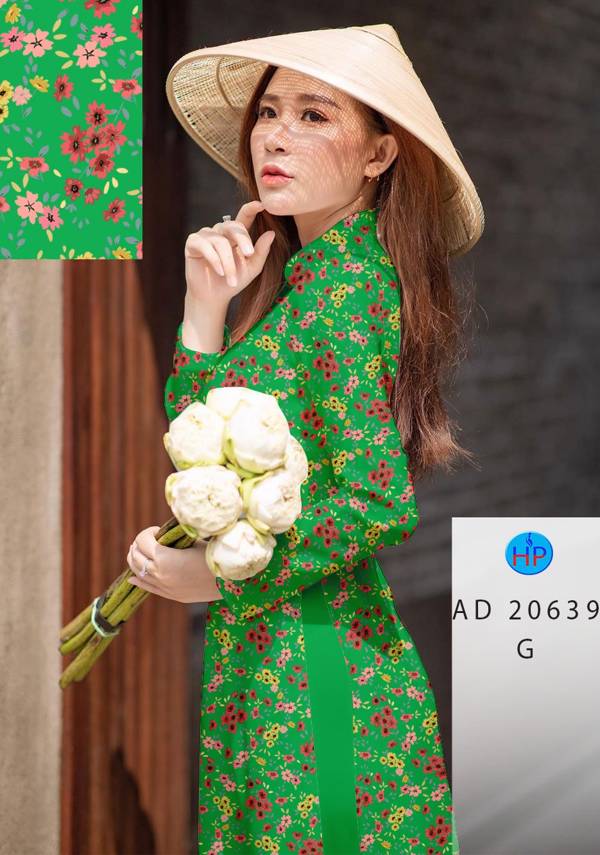 Vải Áo Dài Hoa Nhí Vừa Ra  AD 20639