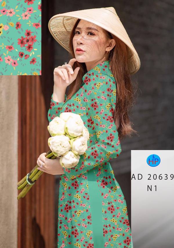 Vải Áo Dài Hoa Nhí Vừa Ra  AD 20639