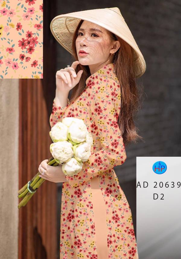 Vải Áo Dài Hoa Nhí Vừa Ra  AD 20639