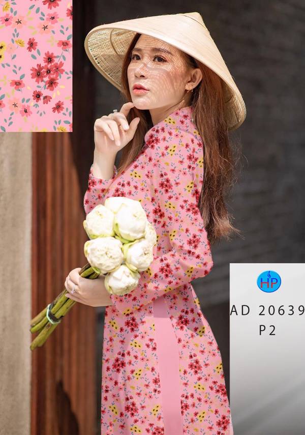 Vải Áo Dài Hoa Nhí Vừa Ra  AD 20639