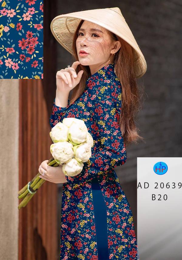 Vải Áo Dài Hoa Nhí Vừa Ra  AD 20639