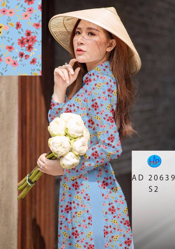 Vải Áo Dài Hoa Nhí Vừa Ra  AD 20639