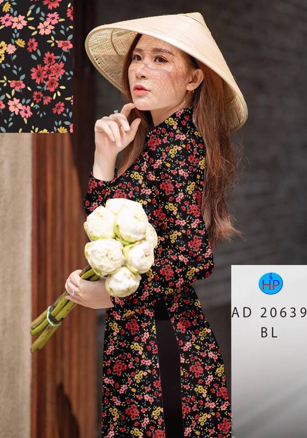 Vải Áo Dài Hoa Nhí Vừa Ra  AD 20639
