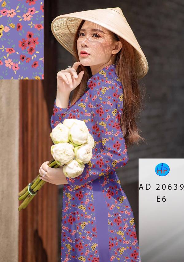 Vải Áo Dài Hoa Nhí Vừa Ra  AD 20639