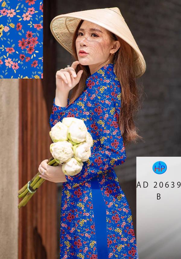 Vải Áo Dài Hoa Nhí Vừa Ra  AD 20639