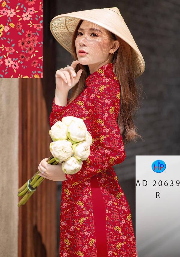 Vải Áo Dài Hoa Nhí Vừa Ra  AD 20639