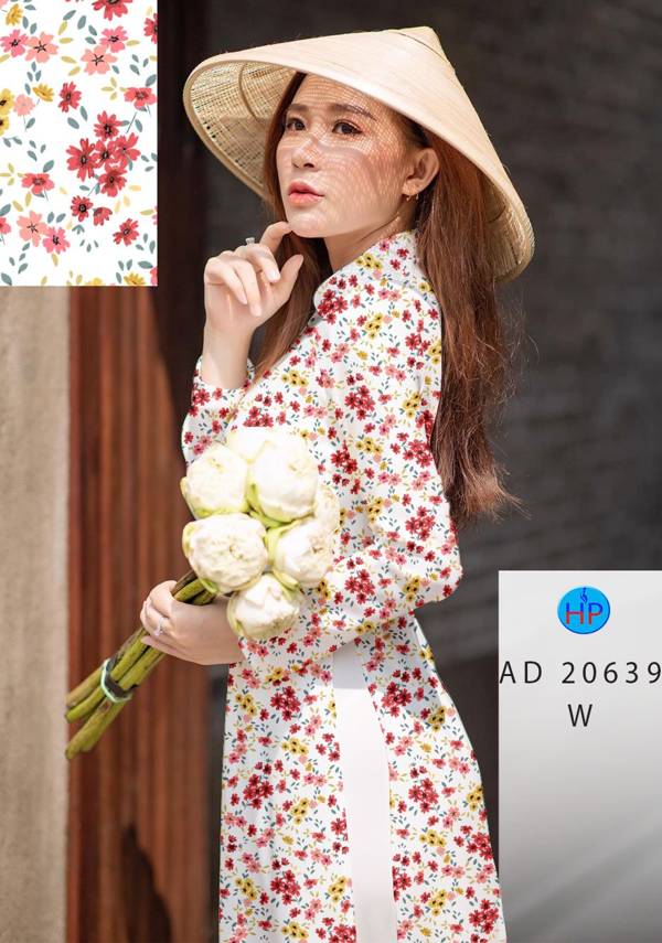 Vải Áo Dài Hoa Nhí Vừa Ra  AD 20639