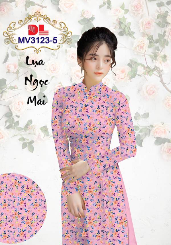 Vải Áo Dài Hoa Nhí Vừa Ra AD MV3123 39 Vải Áo Dài Hoa Nhí Vừa Ra AD MV3123