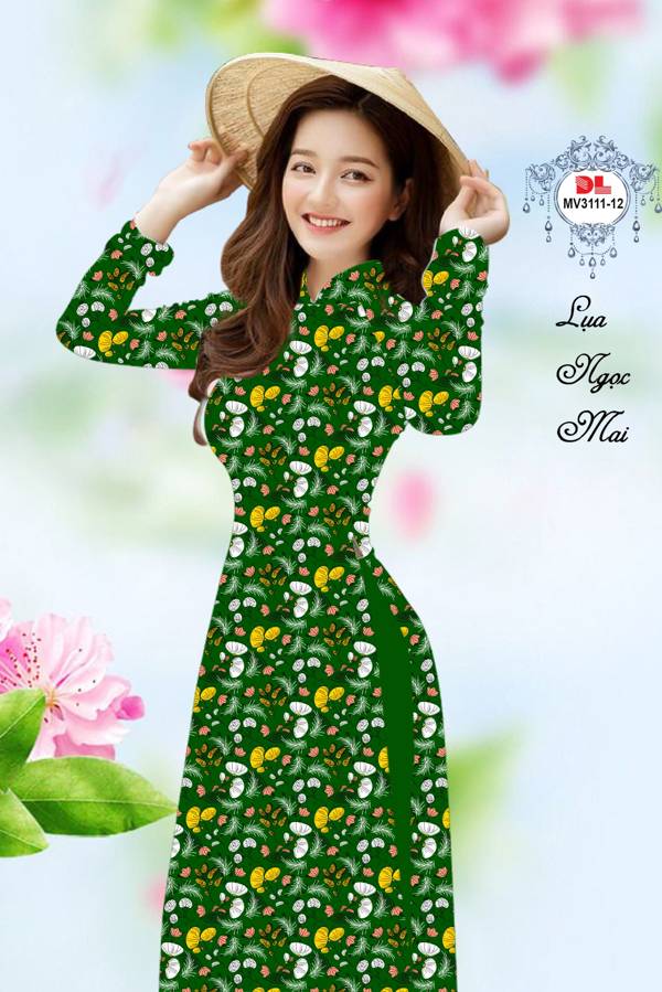 Vải Áo Dài Hoa In 3D Vừa Ra AD MV3111 43 Vải Áo Dài Hoa In 3D Vừa Ra  AD MV3111
