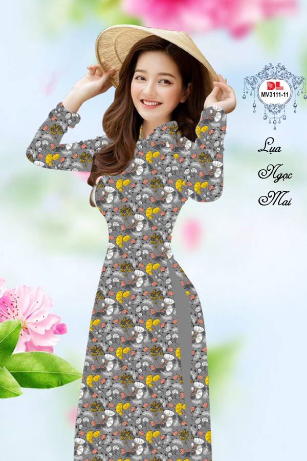 Vải Áo Dài Hoa In 3D Vừa Ra AD MV3111 42 Vải Áo Dài Hoa In 3D Vừa Ra  AD MV3111