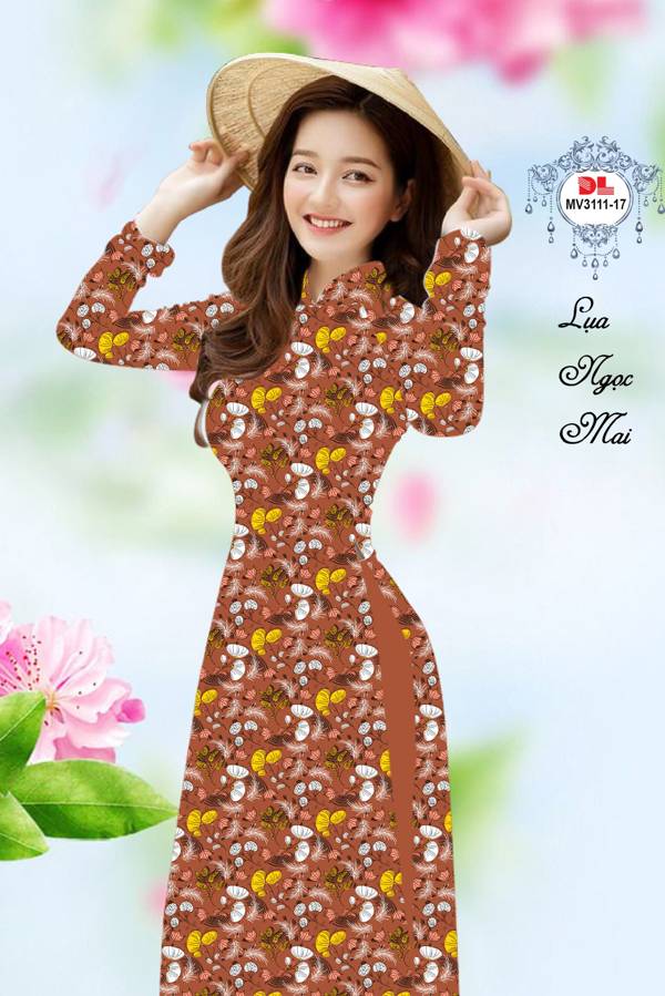 Vải Áo Dài Hoa In 3D Vừa Ra AD MV3111 48 Vải Áo Dài Hoa In 3D Vừa Ra  AD MV3111
