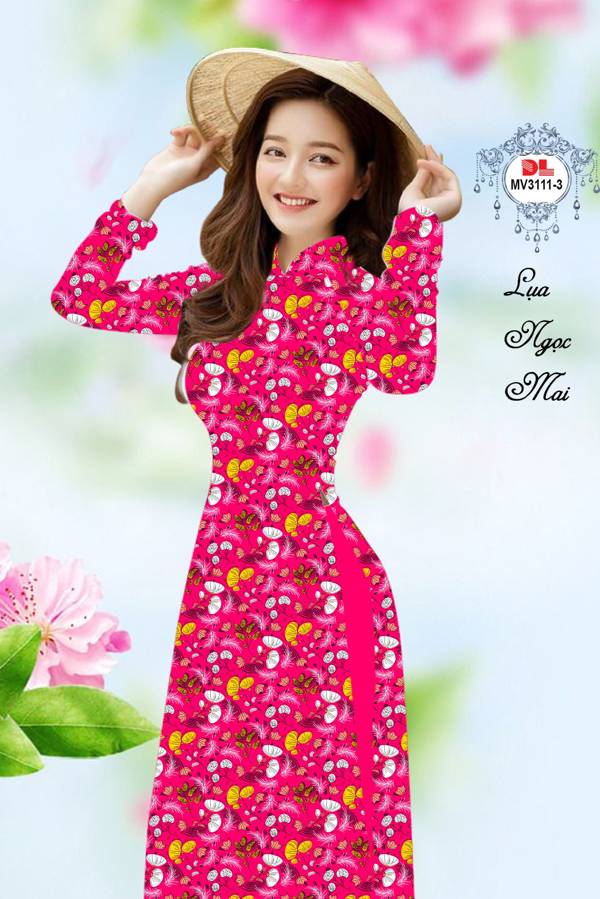 Vải Áo Dài Hoa In 3D Vừa Ra AD MV3111 52 Vải Áo Dài Hoa In 3D Vừa Ra  AD MV3111
