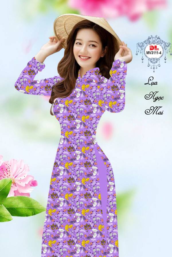 Vải Áo Dài Hoa In 3D Vừa Ra AD MV3111 53 Vải Áo Dài Hoa In 3D Vừa Ra  AD MV3111