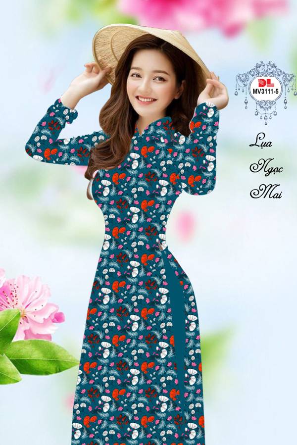 Vải Áo Dài Hoa In 3D Vừa Ra AD MV3111 54 Vải Áo Dài Hoa In 3D Vừa Ra  AD MV3111