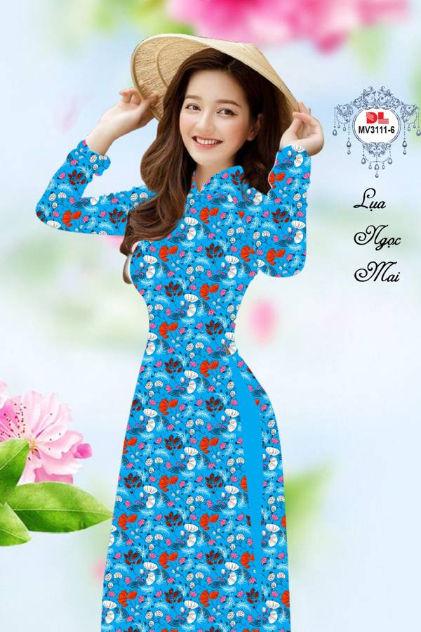 Vải Áo Dài Hoa In 3D Vừa Ra AD MV3111 55 Vải Áo Dài Hoa In 3D Vừa Ra  AD MV3111