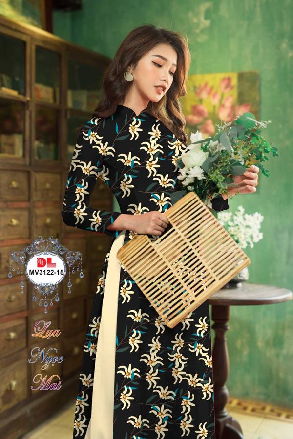 Vải Áo Dài Hoa Đều Thiết Kế 2021 AD MV3122 49 Vải Áo Dài Hoa Đều Thiết Kế 2021 AD MV3122