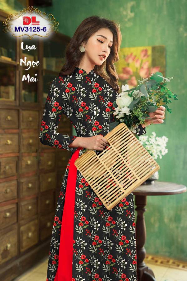 Vải Áo Dài Hoa Đều Mới Ra AD MV3125