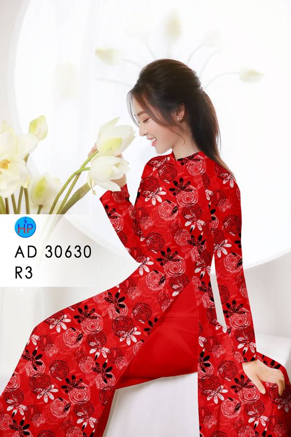 Vải Áo Dài Hoa Đều Thiết Kế 2021 AD 30630