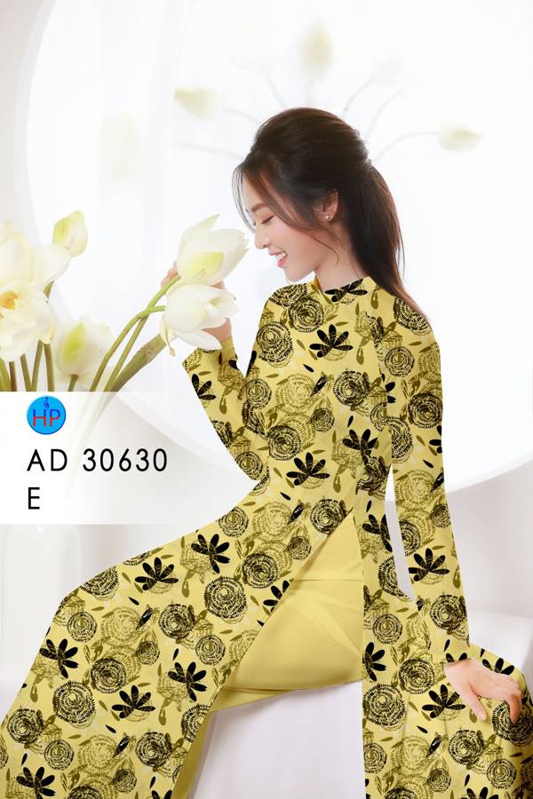 Vải Áo Dài Hoa Đều Thiết Kế 2021 AD 30630