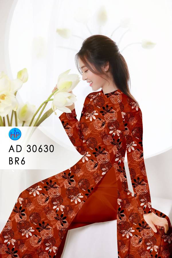 Vải Áo Dài Hoa Đều Thiết Kế 2021 AD 30630