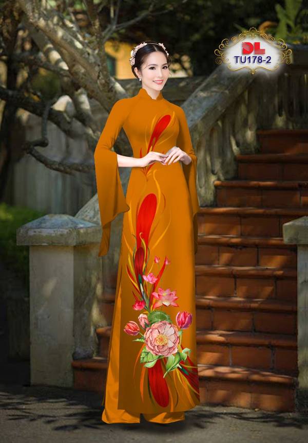 Vải Áo Dài Hoa Sen Mới Ra AD TU178 25 Vải Áo Dài Hoa Sen Mới Ra AD TU178