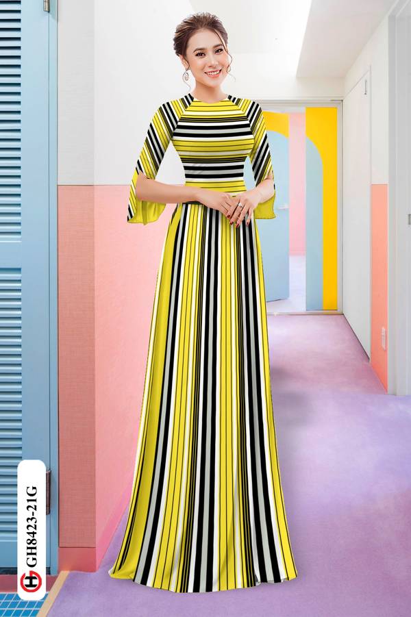 Vải Áo Dài Hoa Văn Sọc Thiết Kế 2021 AD GH8423 34 Vải Áo Dài Hoa Văn Sọc Thiết Kế 2021 AD GH8423