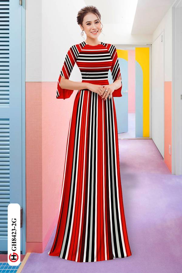 Vải Áo Dài Hoa Văn Sọc Thiết Kế 2021 AD GH8423 36 Vải Áo Dài Hoa Văn Sọc Thiết Kế 2021 AD GH8423