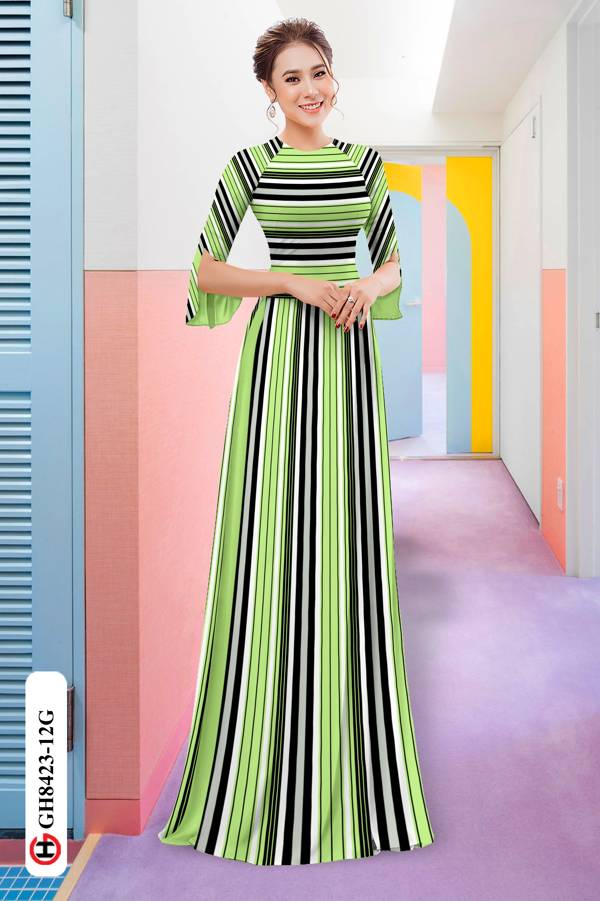 Vải Áo Dài Hoa Văn Sọc Thiết Kế 2021 AD GH8423 40 Vải Áo Dài Hoa Văn Sọc Thiết Kế 2021 AD GH8423
