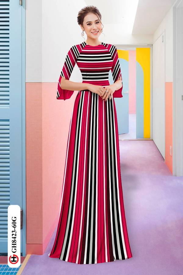 Vải Áo Dài Hoa Văn Sọc Thiết Kế 2021 AD GH8423 45 Vải Áo Dài Hoa Văn Sọc Thiết Kế 2021 AD GH8423