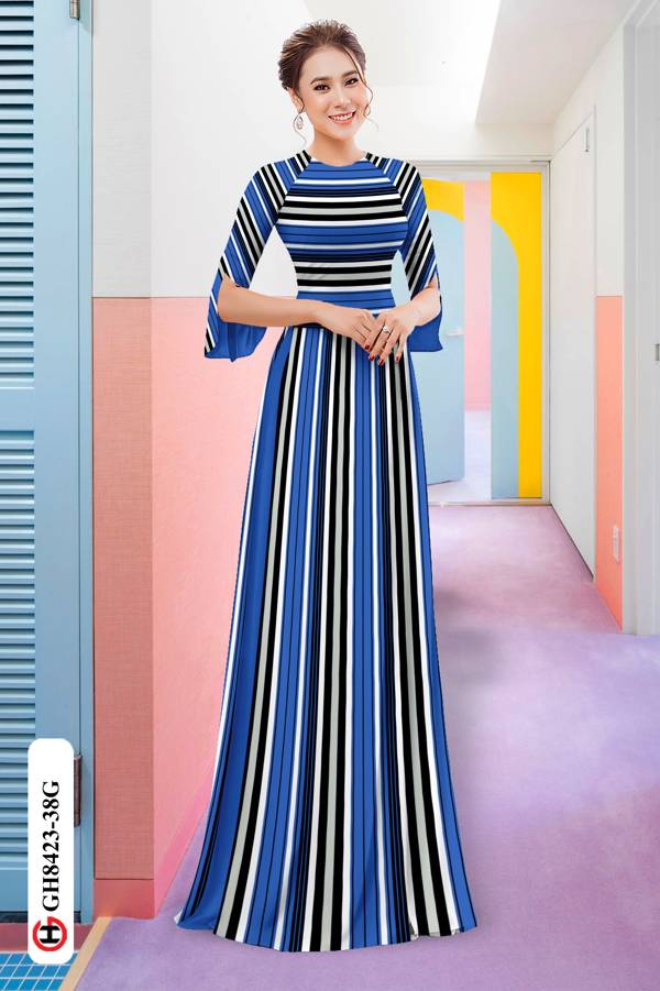 Vải Áo Dài Hoa Văn Sọc Thiết Kế 2021 AD GH8423 46 Vải Áo Dài Hoa Văn Sọc Thiết Kế 2021 AD GH8423