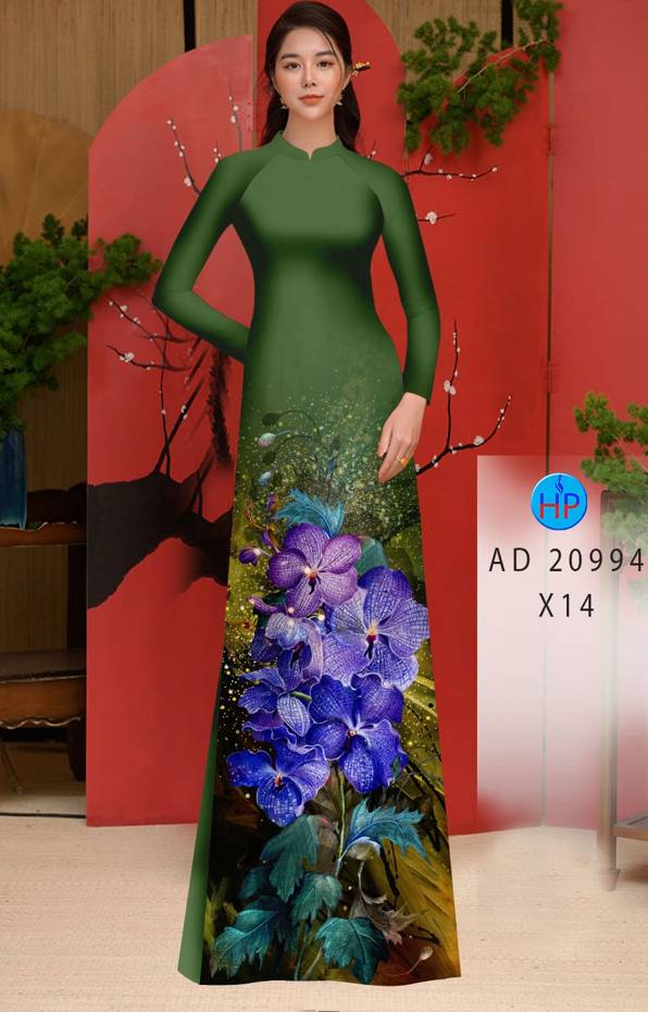 Vải Áo Dài Hoa In 3D Độc Đáo AD 20994 38 Vải Áo Dài Hoa In 3D Độc Đáo AD 20994