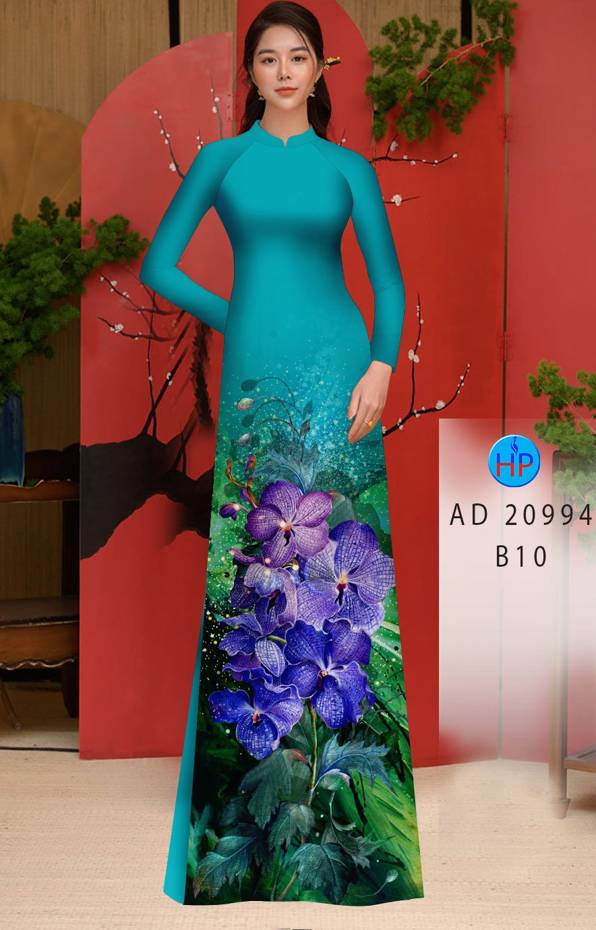 Vải Áo Dài Hoa In 3D Độc Đáo AD 20994 39 Vải Áo Dài Hoa In 3D Độc Đáo AD 20994