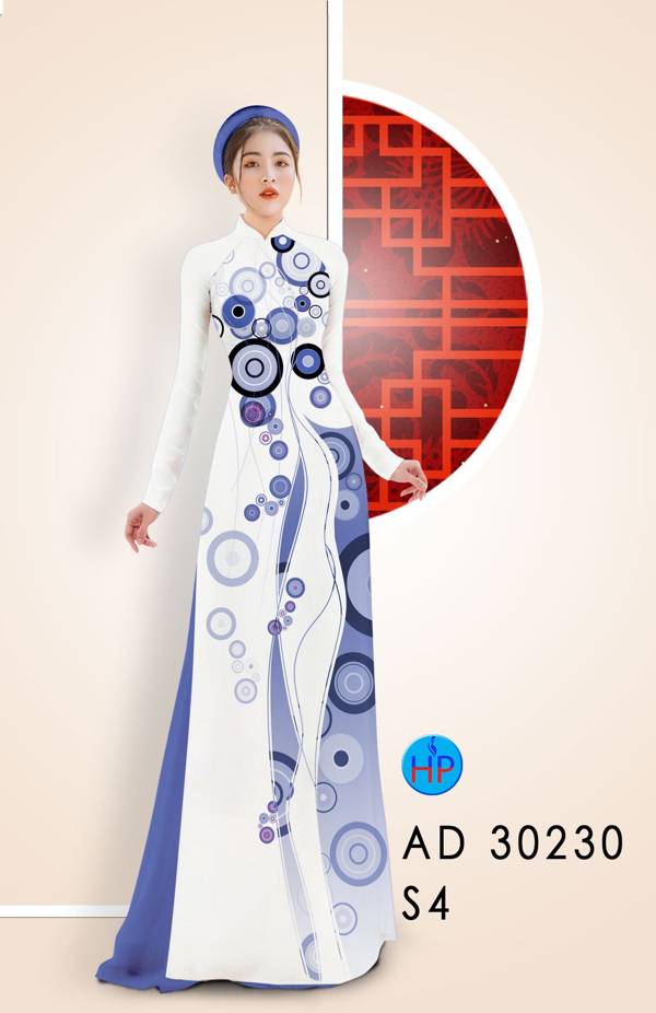 Vải Áo Dài Hoa Văn Thiết Kế 2021 AD 30230