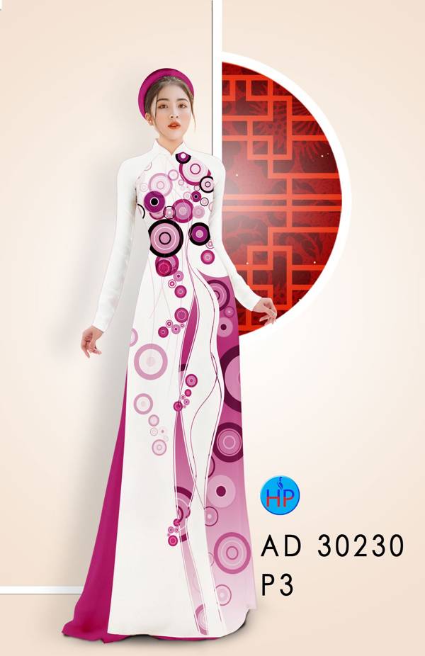 Vải Áo Dài Hoa Văn Thiết Kế 2021 AD 30230