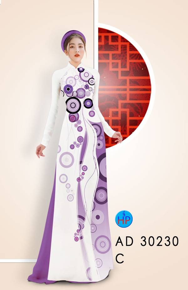 Vải Áo Dài Hoa Văn Thiết Kế 2021 AD 30230
