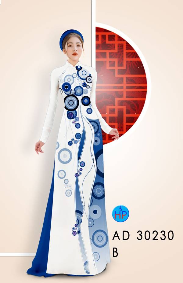 Vải Áo Dài Hoa Văn Thiết Kế 2021 AD 30230