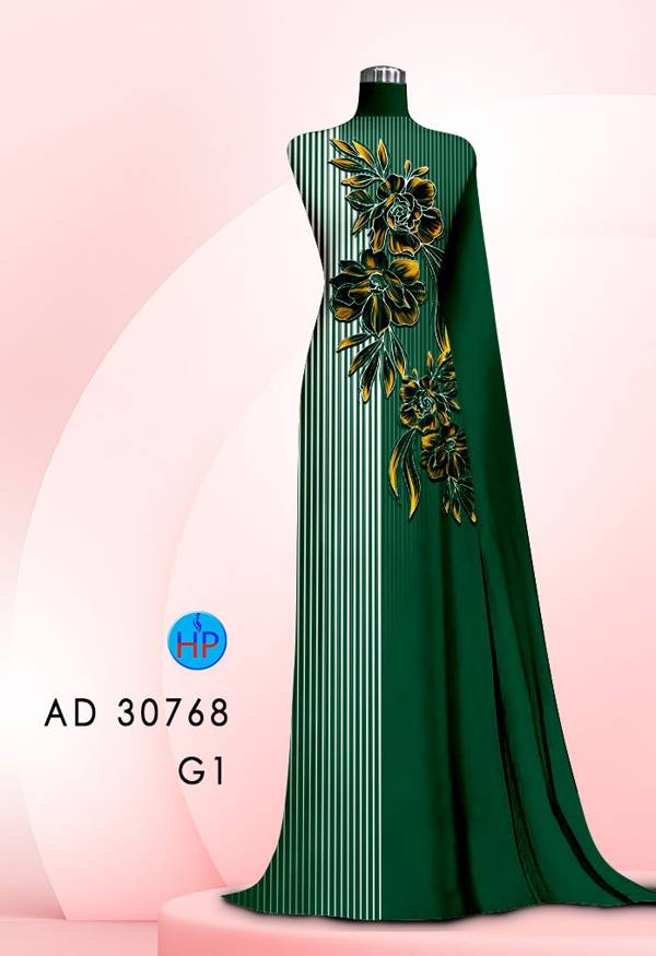 Vải Áo Dài Hoa In 3D Mới Ra AD 30768 42 Vải Áo Dài Hoa In 3D Mới Ra AD 30768