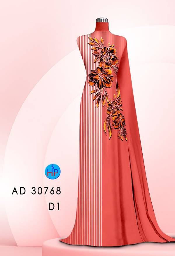 Vải Áo Dài Hoa In 3D Mới Ra AD 30768 43 Vải Áo Dài Hoa In 3D Mới Ra AD 30768