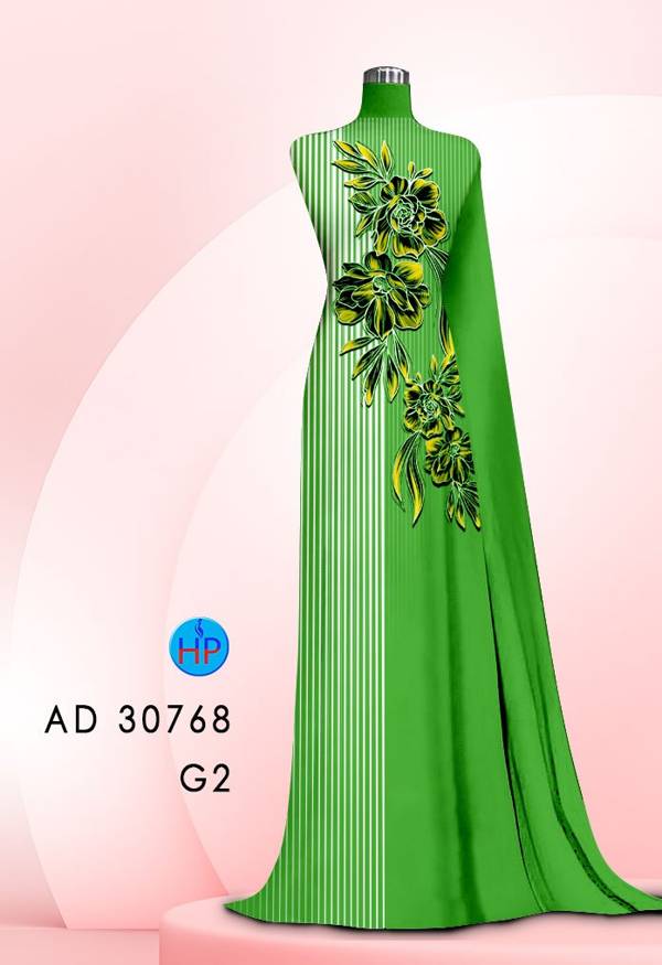 Vải Áo Dài Hoa In 3D Mới Ra AD 30768 48 Vải Áo Dài Hoa In 3D Mới Ra AD 30768