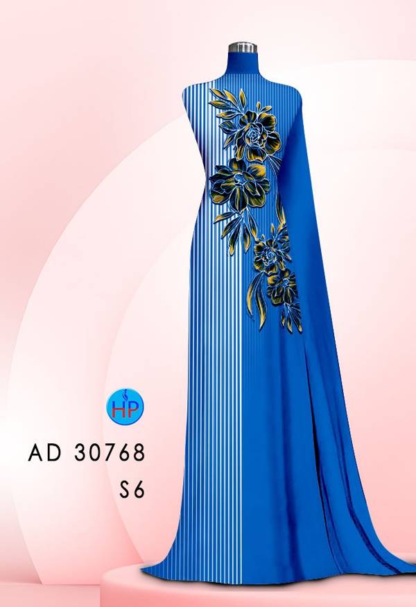 Vải Áo Dài Hoa In 3D Mới Ra AD 30768 51 Vải Áo Dài Hoa In 3D Mới Ra AD 30768