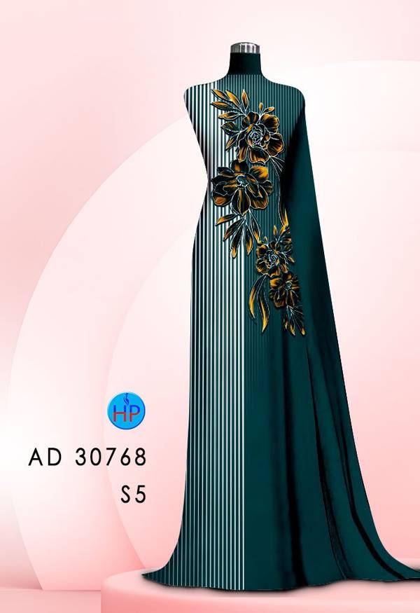 Vải Áo Dài Hoa In 3D Mới Ra AD 30768 52 Vải Áo Dài Hoa In 3D Mới Ra AD 30768