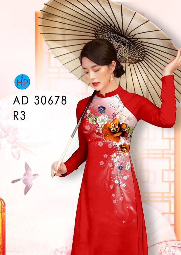 Vải Áo Dài Hoa In 3D Mới Ra AD 30678 37 Vải Áo Dài Hoa In 3D Mới Ra AD 30678