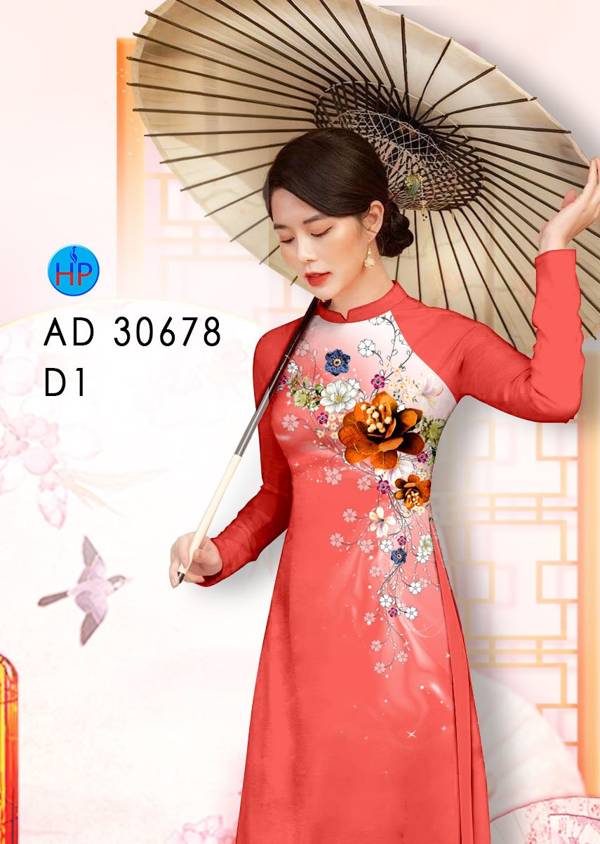 Vải Áo Dài Hoa In 3D Mới Ra AD 30678 41 Vải Áo Dài Hoa In 3D Mới Ra AD 30678