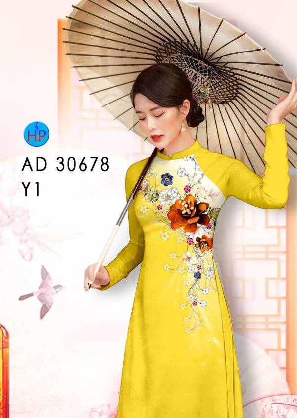 Vải Áo Dài Hoa In 3D Mới Ra AD 30678 48 Vải Áo Dài Hoa In 3D Mới Ra AD 30678