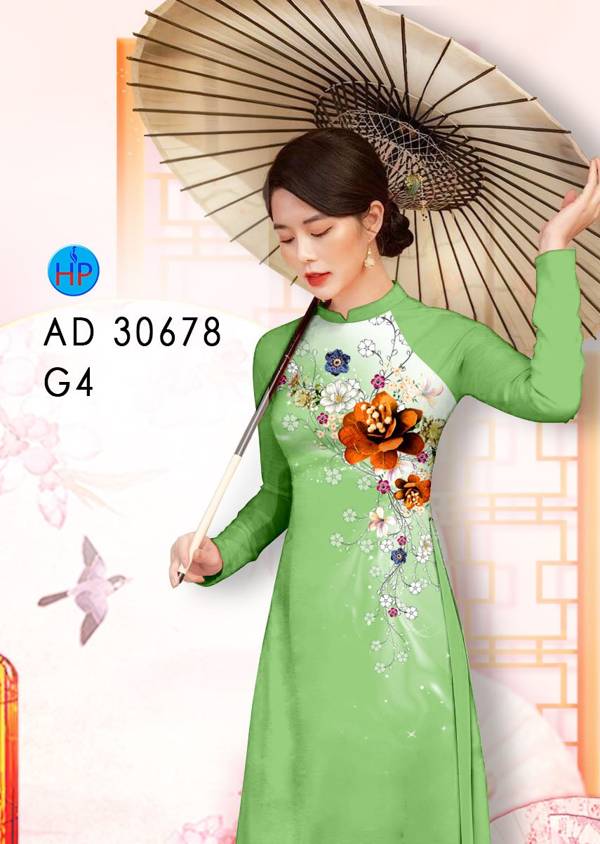 Vải Áo Dài Hoa In 3D Mới Ra AD 30678 45 Vải Áo Dài Hoa In 3D Mới Ra AD 30678