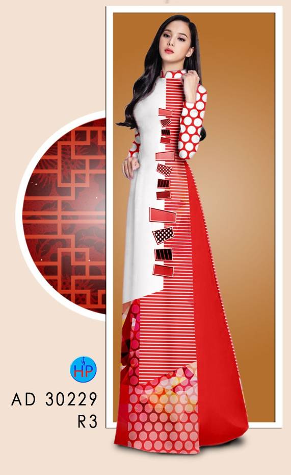 Vải Áo Dài Hoa Văn Vừa Ra  AD 30229