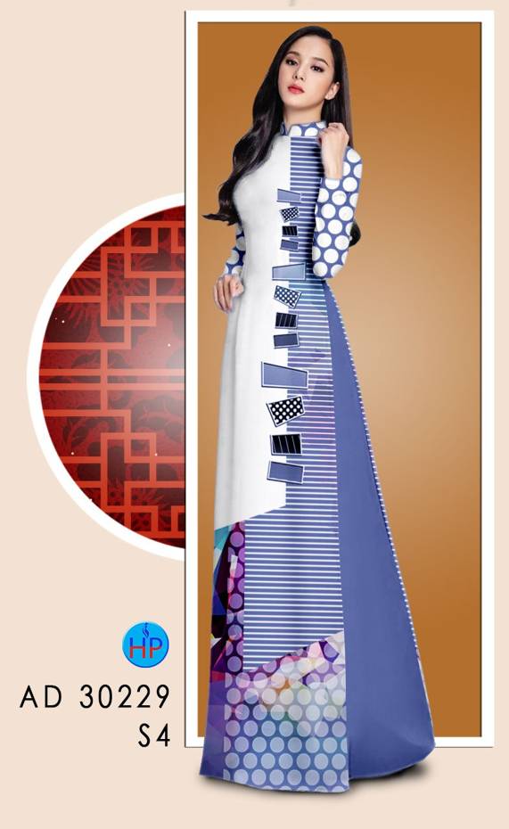 Vải Áo Dài Hoa Văn Vừa Ra  AD 30229