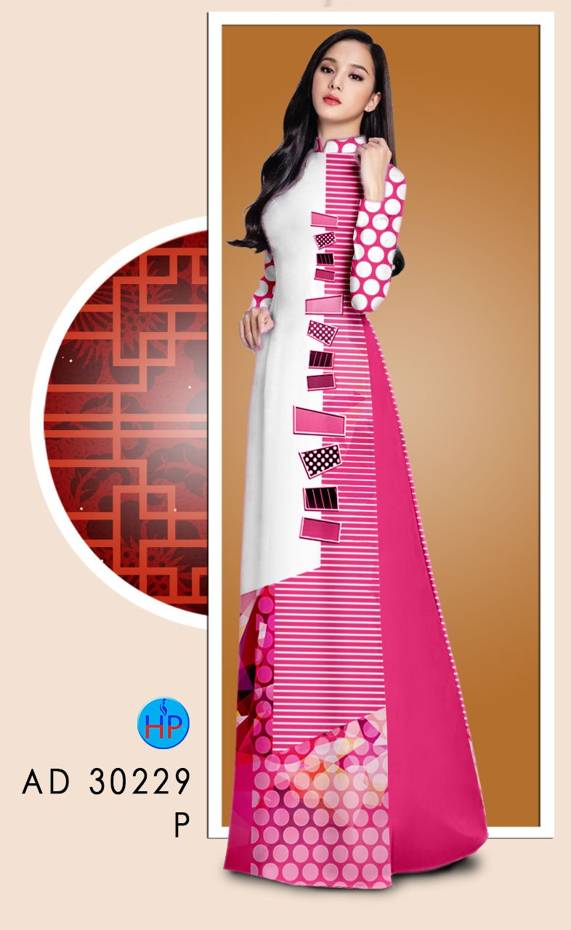 Vải Áo Dài Hoa Văn Vừa Ra  AD 30229